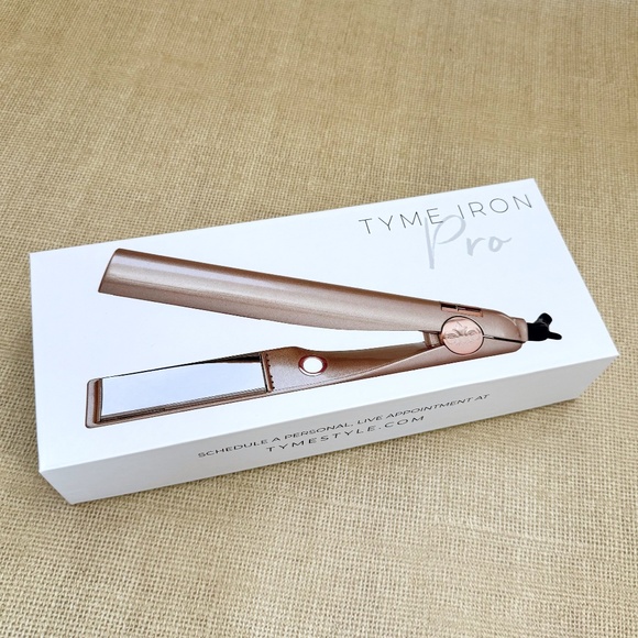 TYME Iron Pro Curling & Flat Iron Duo All-in-One Styling Tool in Rose Gold - Picture 3 of 14